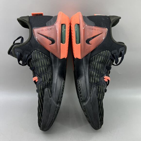 Nike LeBron Witness 6 Basketball Shoes Men Size 12 Black Orange Comfort Sneakers